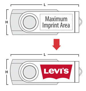 Maximum Print Area for pen drives