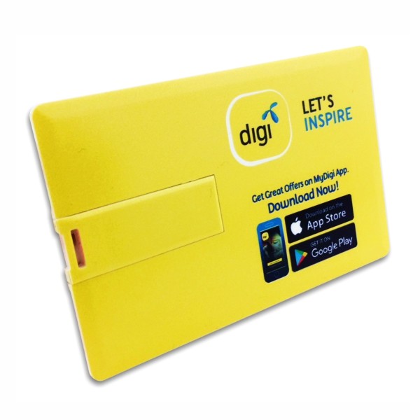 Credit Card USB Flash Drive Printed with Digi Logo from Easydrive Malaysia
